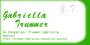 gabriella trummer business card